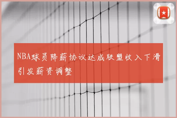 NBA球员降薪协议达成联盟收入下滑引发薪资调整