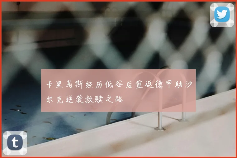 卡里乌斯经历低谷后重返德甲助沙尔克逆袭救赎之路